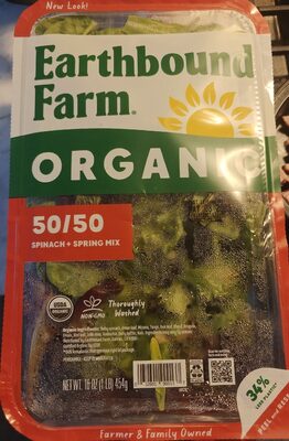 50/50 Spinach+Spring Mix front packaging