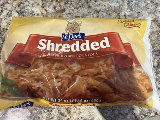 Shredded Hash Brown Potatoes front packaging