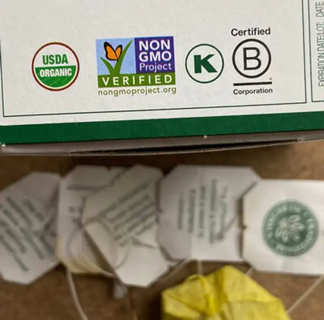 Turmeric Tea, Organic nutrition facts table