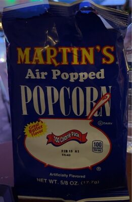 Butter Flavored Popcorn front packaging