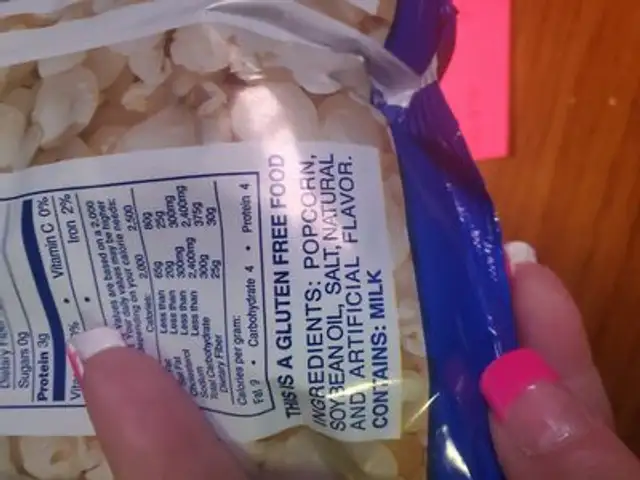 Unknown ingredients label