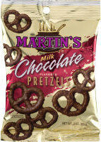 Pretzels, Milk Chocolate front packaging