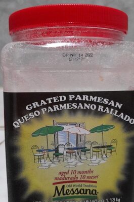 Queso parmesano rallado