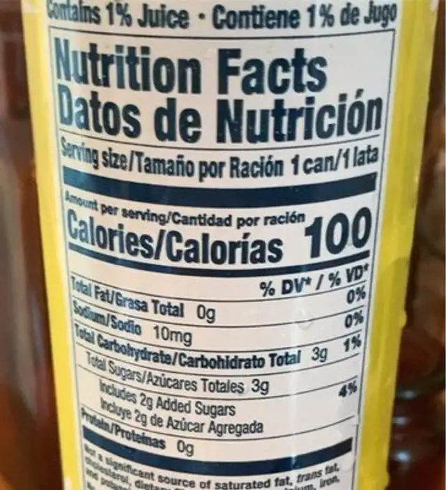 corona hard seltzer limonada nutrition facts table
