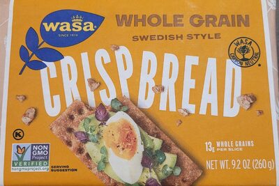Whole grain crisp bread