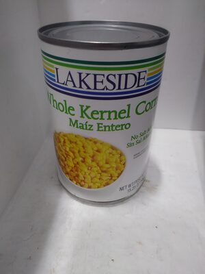 Whole Kernel Corn ingredients label