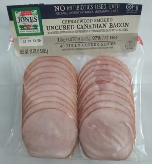 Cherrywood Smoked Uncured Canadian Bacon