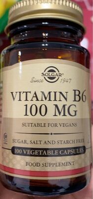 Vitamin B6 front packaging
