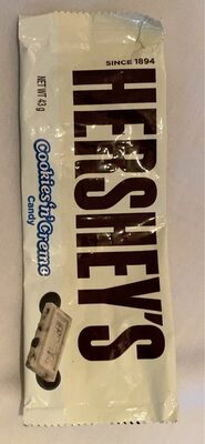 Cookies n creme candy bar