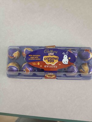 Mini Milk Chocolate Caramel Eggs front packaging