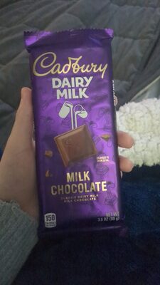 Dairy milk chocolate bar front packaging