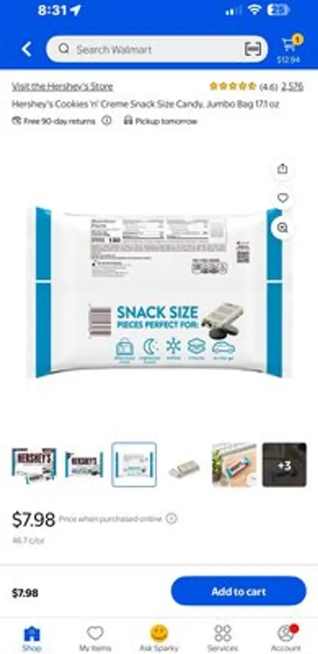 Cookies 'n' Creme nutrition facts table