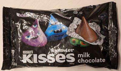 Kisses milk chocolate front packaging