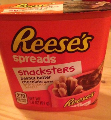 Reese's Spread Snacksters front packaging