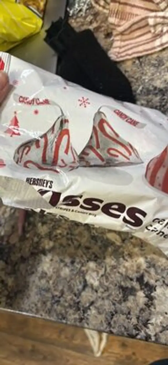 Hershey's Kisses Candy Cane