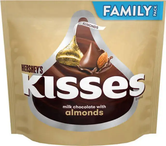 Kisses milk chocolate with almonds