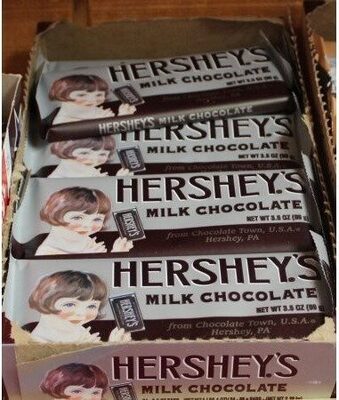 Chocolate candy bar front packaging