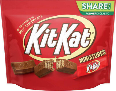 Crisp wafers in milk chocolate miniatures