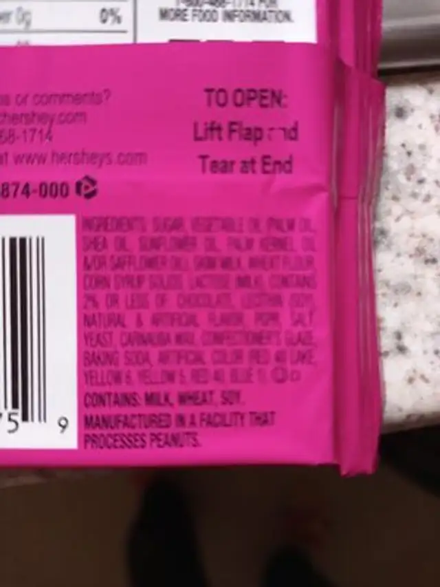 Kit-Kat Frutiy Cereal ingredients label