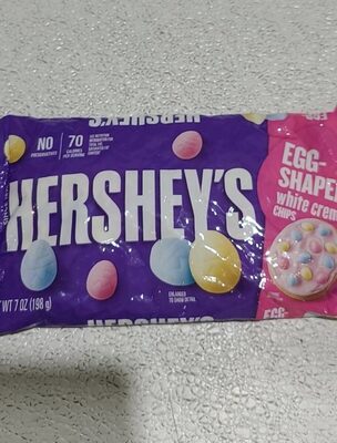 Hersheys egg shaped white creme chips