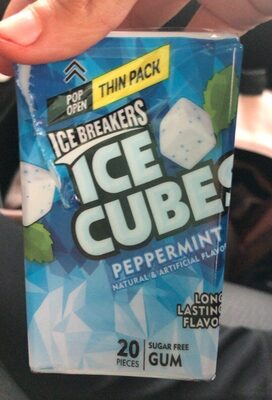 Ice cubes peppermint