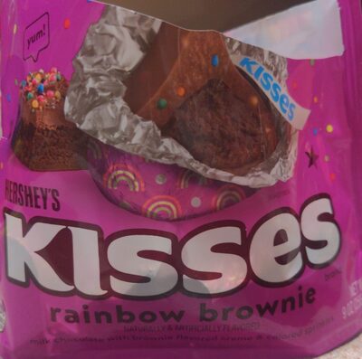 Rainbow Brownie Kisses