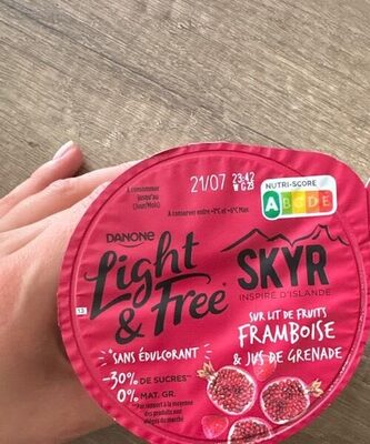 SKYR LIGHT&free framboise jus de grenade