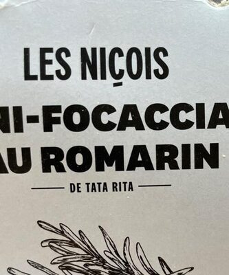 Mini focaccia au romarin front packaging