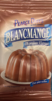 Blancmange Chocolate Flavour front packaging