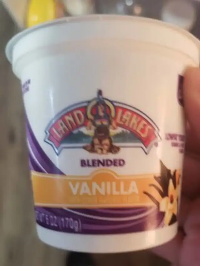 Vanilla blended yogurt