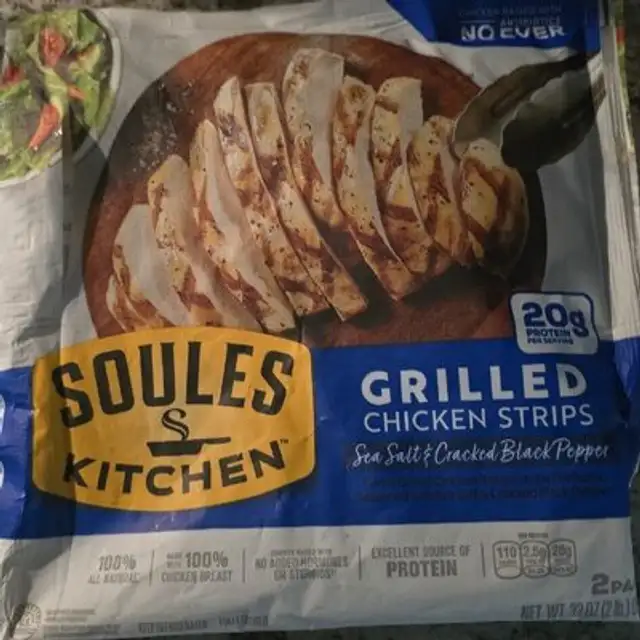 Grilled Chicken Strips Sea Salt & Cracked Black Pepper