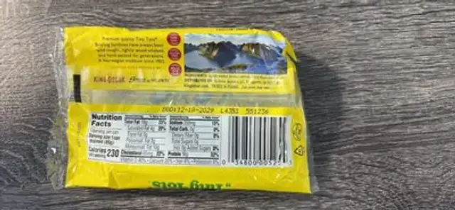 Sardines in Extra Virgin Olive Oil nutrition facts table