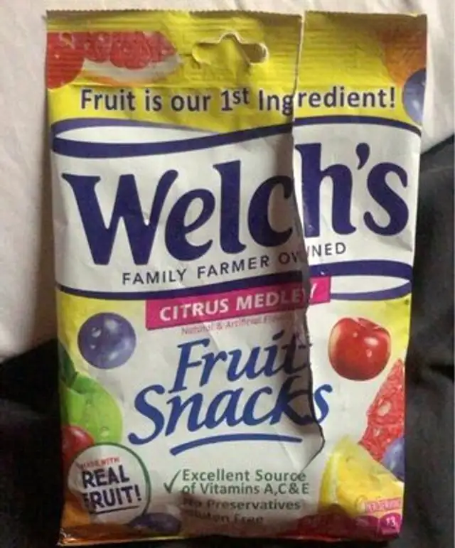 Tangy fruits snacks front packaging