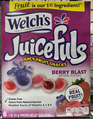 Welch's Juicefuls Juicy Fruit Snacks Berry Blast