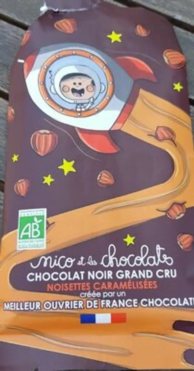 Chocolat noir grand cru noisettes caramélisées