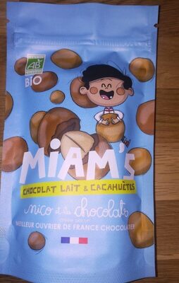 Miam's chocolat lait et cacahuètes