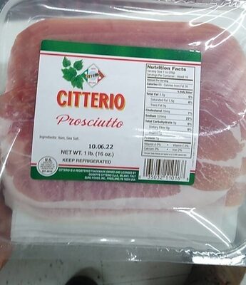 Prosciuto front packaging