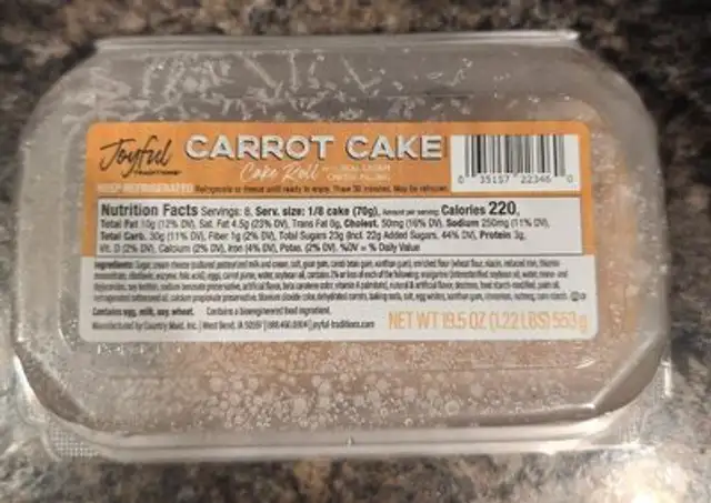 Carrot Cake Cake Roll