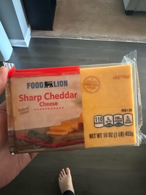 Sharp Cheddar Cheese front packaging