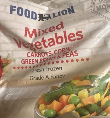 Mixed Vegetables front packaging