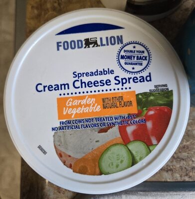 Garden Vegetable Cream Cheese Spread front packaging