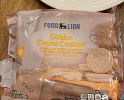 Golden creme cookies