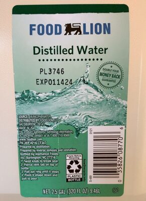 Distilled water