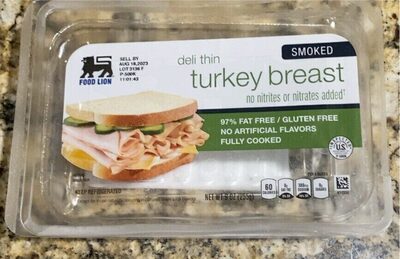 Deli thin tirkey breast