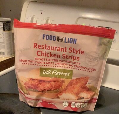 Restaurant style chicken strips