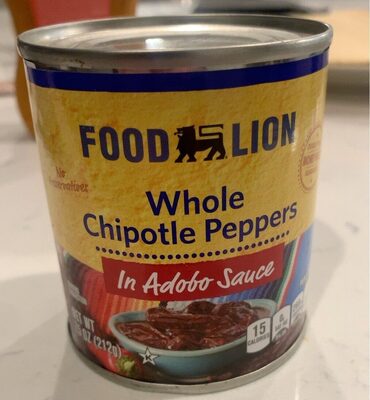 Whole Chipotle Peppers in adobo sauce front packaging