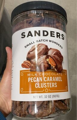 Milk chocolate pecan caramel clusters