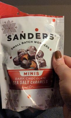 Dark chocolate sea salt caramels