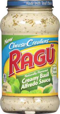 Creamy basil alfredo pasta sauce