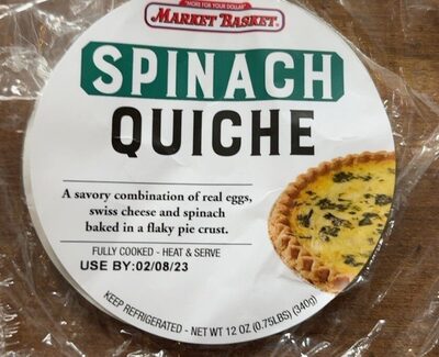 Spinach Quiche front packaging